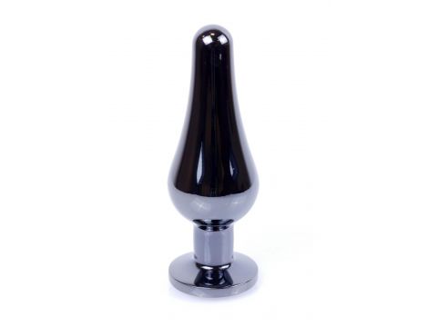 Biżuteria analna stalowa z diamentem MyLove Toys ciemnoniebieska 9,5 cm - 7