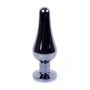 Biżuteria analna stalowa z diamentem MyLove Toys ciemnoniebieska 9,5 cm - 8