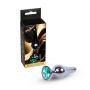 Korek analny stalowy MyLove Toys zielony 9.5 cm - 2