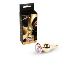 Korek analny różowozłoty z diamentem MyLove Toys 9,5 cm