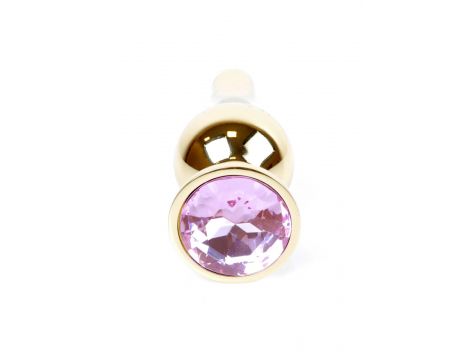 Korek analny różowozłoty z diamentem MyLove Toys 9,5 cm - 5