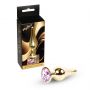Korek analny różowozłoty z diamentem MyLove Toys 9,5 cm - 2