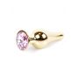 Korek analny różowozłoty z diamentem MyLove Toys 9,5 cm - 10