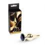 Stalowy korek analny z diamentem MyLove Toys czarny 9,5 cm - 4