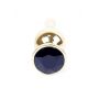 Stalowy korek analny z diamentem MyLove Toys czarny 9,5 cm - 5