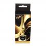 Stalowy korek analny z diamentem MyLove Toys czarny 9,5 cm - 2