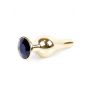 Stalowy korek analny z diamentem MyLove Toys czarny 9,5 cm - 11