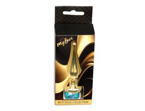 Biżuteria analna ze stali nierdzewnej MyLove Toys jasnoniebieska 9,5 cm