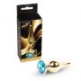 Biżuteria analna ze stali nierdzewnej MyLove Toys jasnoniebieska 9,5 cm - 4