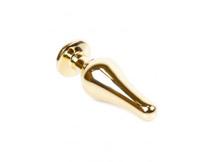 Korek analny stalowy MyLove Toys z diamentem ciemnieniebieski 9,5 cm