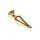 Korek analny stalowy MyLove Toys z diamentem ciemnieniebieski 9,5 cm