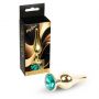 Biżuteria analna MyLove Toys ze stali nierdzewnej zielona 9.5 cm - 3