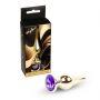 Korek analny diamentowy ze stali MyLove Toys fioletowy 9.5 cm - 2