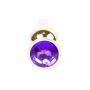 Korek analny diamentowy ze stali MyLove Toys fioletowy 9.5 cm - 12
