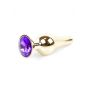 Korek analny diamentowy ze stali MyLove Toys fioletowy 9.5 cm - 10
