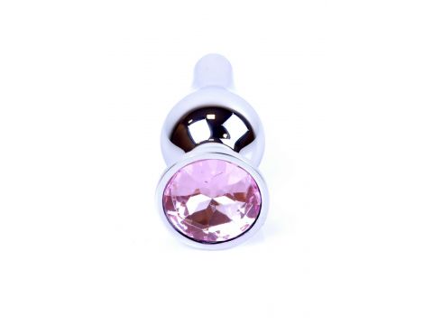 Srebrny korek analny z diamentem MyLove Toys 9,5 cm - 3