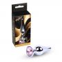 Srebrny korek analny z diamentem MyLove Toys 9,5 cm - 7