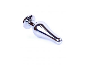 Biżuteria analna srebrna z różowym diamencikiem MyLove Toys 9.5 cm