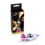 Biżuteria analna srebrna z różowym diamencikiem MyLove Toys 9.5 cm - 4