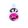 Biżuteria analna srebrna z różowym diamencikiem MyLove Toys 9.5 cm - 5