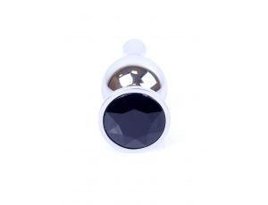 Srebrny korek analny z diamentem MyLove Toys 9,5 cm