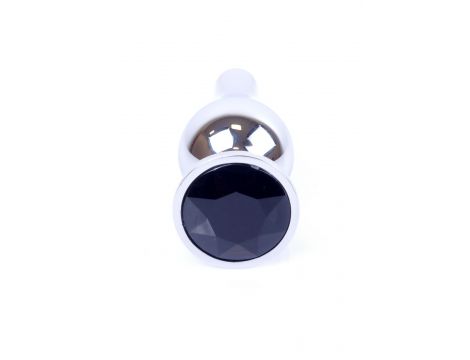 Srebrny korek analny z diamentem MyLove Toys 9,5 cm