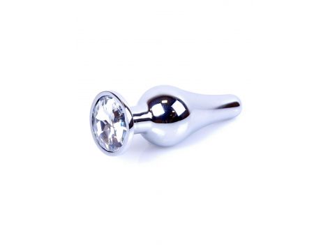 Korek analny srebrny z diamentem MyLove Toys 9,5 cm - 10