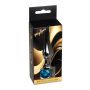Biżuteria analna srebrna z diamentem MyLove Toys jasnoniebieska 9,5 cm - 3