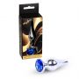 Biżuteria analna srebrna MyLove Toys ciemnoniebieska 9,5 cm - 6