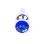 Biżuteria analna srebrna MyLove Toys ciemnoniebieska 9,5 cm - 5