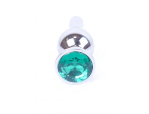 Biżuteria analna srebrna MyLove Toys zielona 9,5 cm