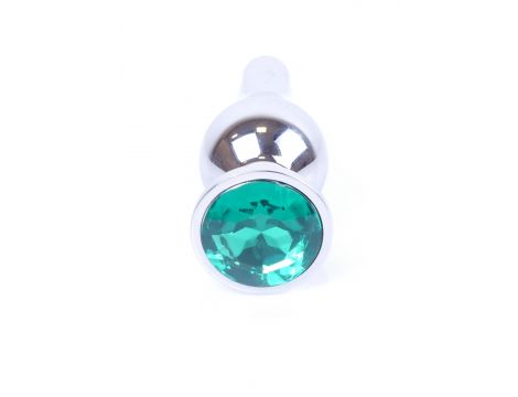 Biżuteria analna srebrna MyLove Toys zielona 9,5 cm