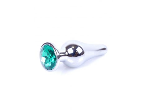 Biżuteria analna srebrna MyLove Toys zielona 9,5 cm - 8