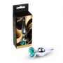 Biżuteria analna srebrna MyLove Toys zielona 9,5 cm - 6