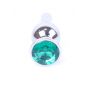 Biżuteria analna srebrna MyLove Toys zielona 9,5 cm - 2