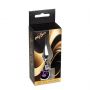 Stalowy korek analny z diamentem MyLove Toys fioletowy 9,5 cm - 4