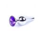 Stalowy korek analny z diamentem MyLove Toys fioletowy 9,5 cm - 11