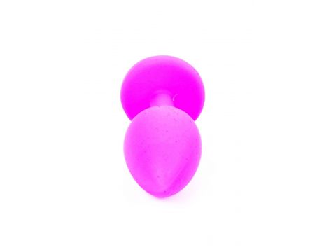 Korek analny silikonowy z diamentem MyLove Toys różowy 7 cm - 11