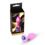 Korek analny silikonowy z diamentem MyLove Toys różowy 7 cm - 3