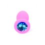 Korek analny silikonowy z diamentem MyLove Toys różowy 7 cm - 6