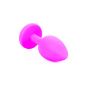 Korek analny silikonowy z diamentem MyLove Toys różowy 7 cm - 7