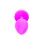Korek analny silikonowy z diamentem MyLove Toys różowy 7 cm - 12