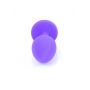 Biżuteria analna silikonowa MyLove Toys fioletowa z diamencikiem mała 7 cm - 7