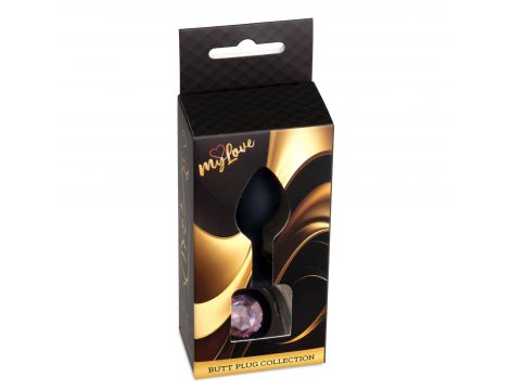 Biżuteria analna silikonowa MyLove Toys czarna mała 7 cm