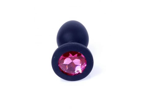 Biżuteria analna silikonowa MyLove Toys czarna mała 7 cm - 4
