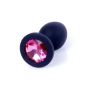 Biżuteria analna silikonowa MyLove Toys czarna mała 7 cm - 7