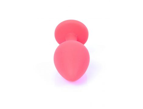 Silikonowa biżuteria analna MyLove Toys czerwona średnia 8 cm - 9