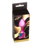Korek analny silikonowy różowy z diamencikiem MyLove Toys 8 cm - 2