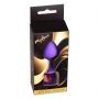 Silikonowy korek analny MyLove Toys fioletowy średni 8 cm - 5