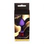 Silikonowy korek analny MyLove Toys fioletowy średni 8 cm - 4